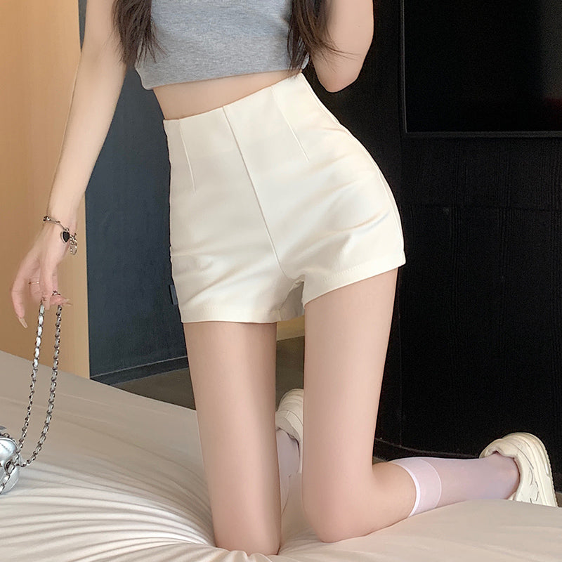 超顯瘦百搭性感高腰西裝短褲
