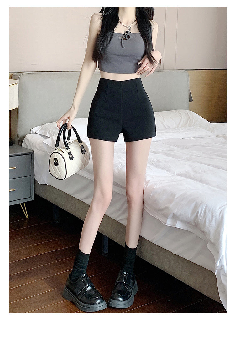 超顯瘦百搭性感高腰西裝短褲