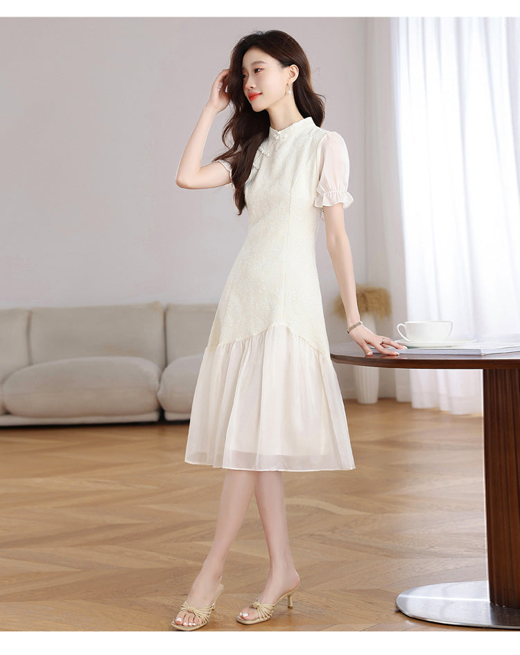 優雅氣質古香連身洋裝