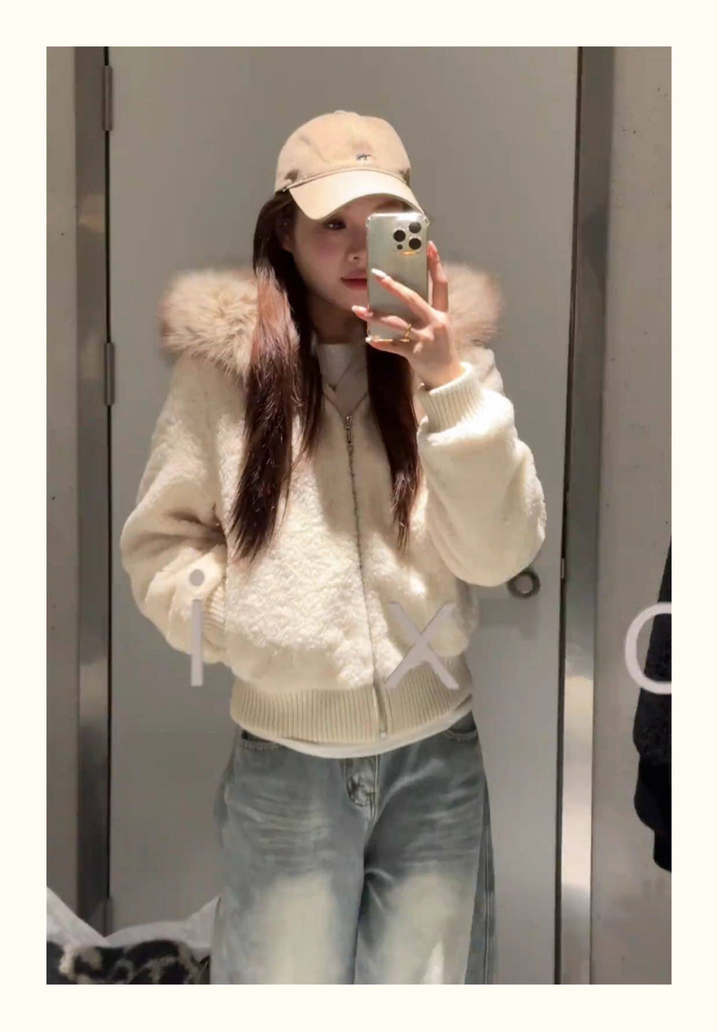 溫暖系慵懶風質感絨毛外套