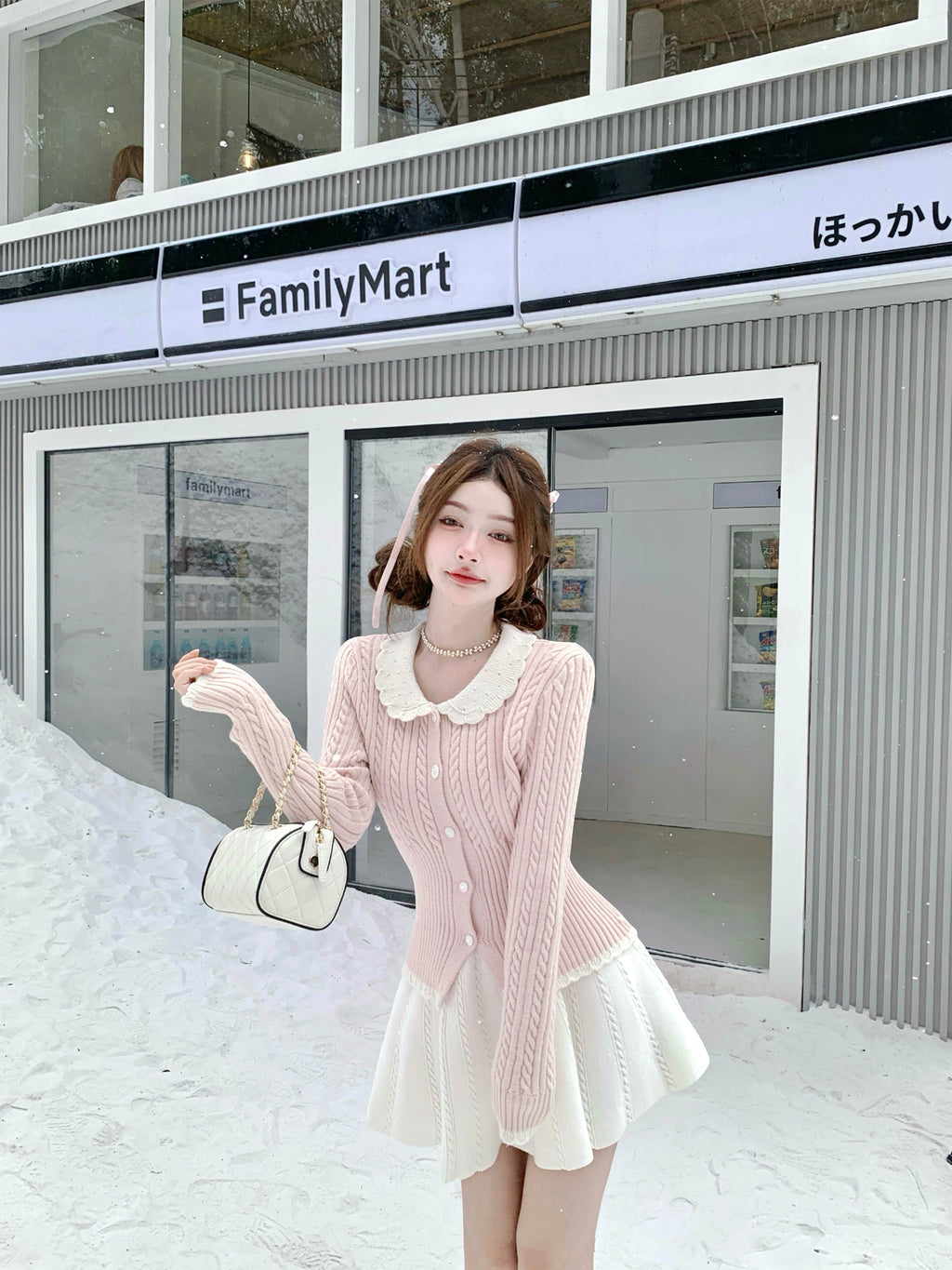 千金少女感修身打底毛衣