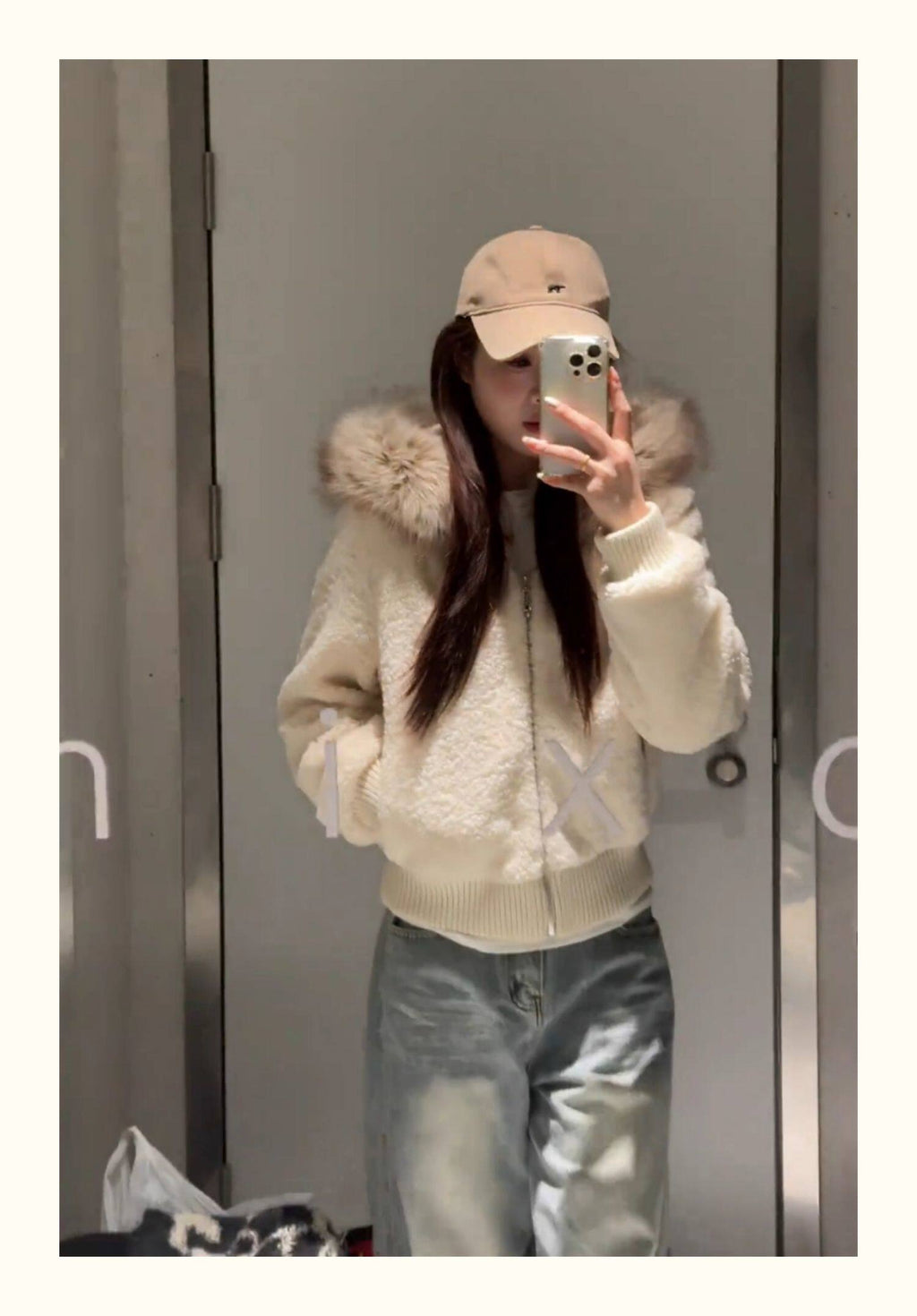 溫暖系慵懶風質感絨毛外套