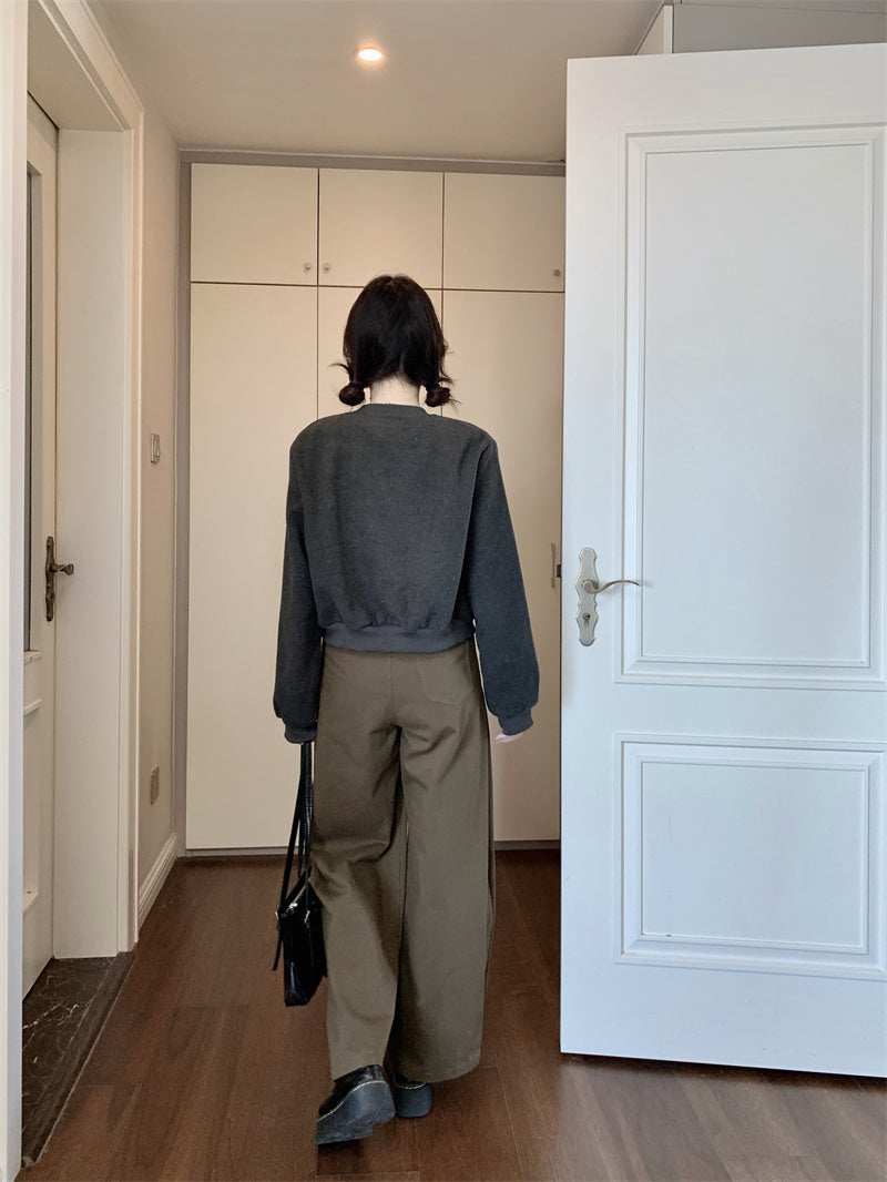 秋季休閒寬鬆通勤棒球外套