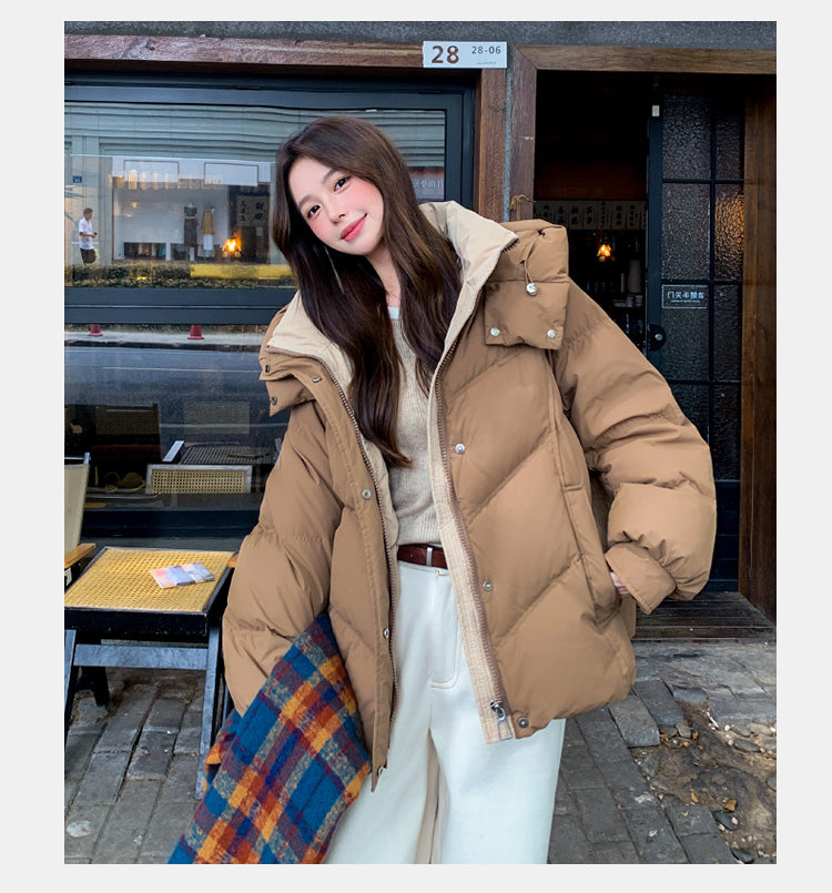 冬季小個子短款加厚棉衣外套